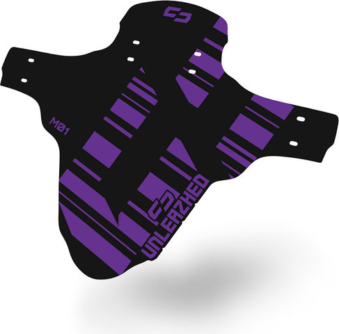 Unleazhed Mudguard M01 Logo Skin Schutzblech - purple