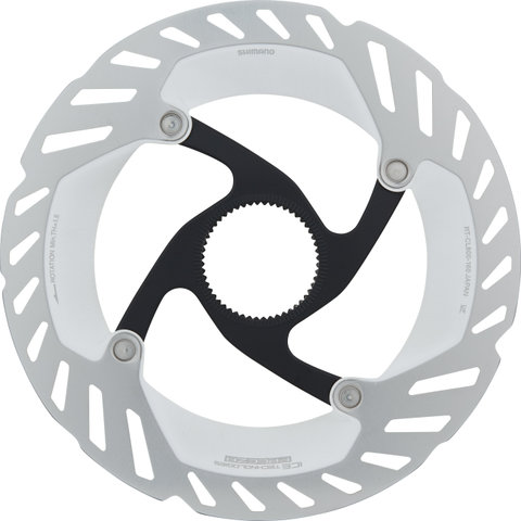 Shimano RT-CL800 Center Lock Brake Rotor for Ultegra w/ Internal Teeth - silver-black/160 mm
