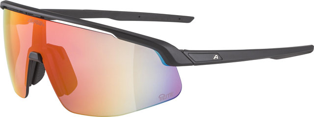 Alpina Turbo Pro Q-Lite Sports Glasses - black matte | mirror red
