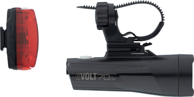 CATEYE GVolt 70.1 + Rapid Micro G Lighting Set - StVZO Approved - black