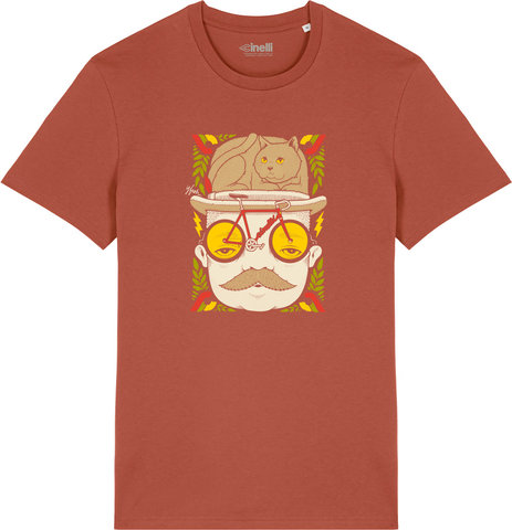 Cinelli Jeremy Fish Mr Cat Hat T-Shirt - bordeaux | M