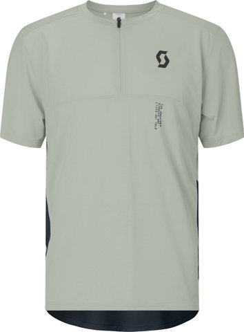 Scott Vertic Zip S/S Trikot - spray grey-dark blue | S