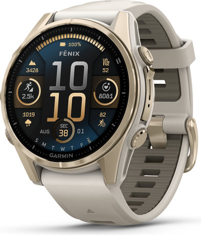 Garmin fēnix 8 AMOLED Sapphire GPS multisport smartwatch - mist gray-soft gold Garmin fēnix 8 AMOLED Sapphire GPS multisport smartwatch - mist gray-soft gold
