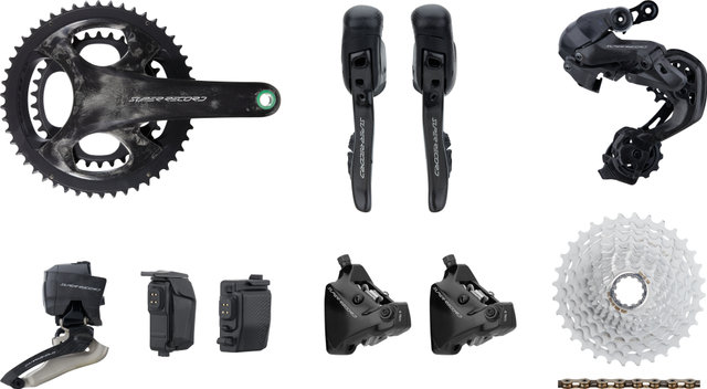 Campagnolo Grupo Super Record Wireless 2x12 34-50 140/140 - carbono/Soldadura/11-32/Campagnolo/Campagnolo/170,0 mm/sans