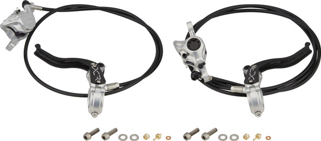 Hope XCR PRO X2 Postmount v+h Set Scheibenbremse - silver/Set/links/rechts (seitenspezifisch)