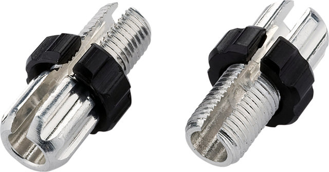 Jagwire Ajusteur de Câble de Frein Adjusting Barrels p. Levier de frein - 2 p - silver-black | M10