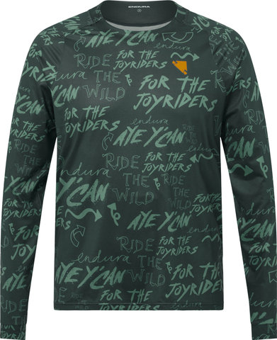 Endura Singletrack Print L/S Jersey - carbon grey | M