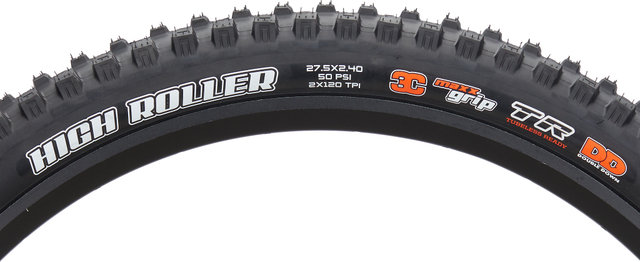 Maxxis Neumático plegable HighRoller III 3C MaxxGrip DD WT TR 27,5" - negro/61-584/61 /2.4 /27.5 
