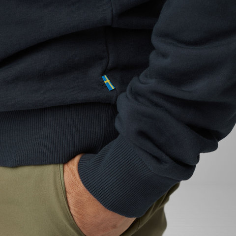 Fjällräven Logo Sweater Pullover - dark navy | L