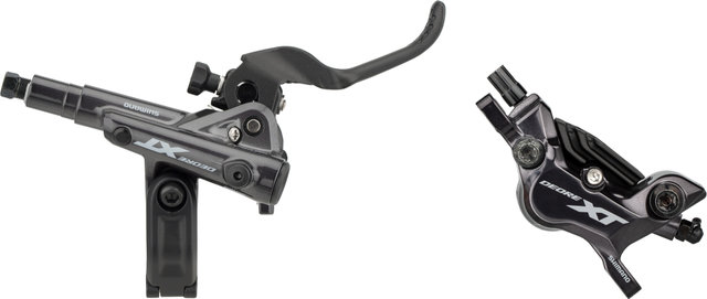 Shimano Freno de disco XT BR-M8120 con pastillas metálicas J-Kit - negro/Rueda trasera/Derecho (específico de lado)