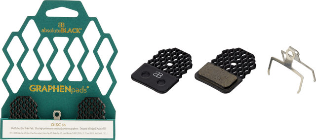 absoluteBLACK Plaquettes de Frein GRAPHENpads Disc pour SRAM/Avid - organique - aluminium/SR-006