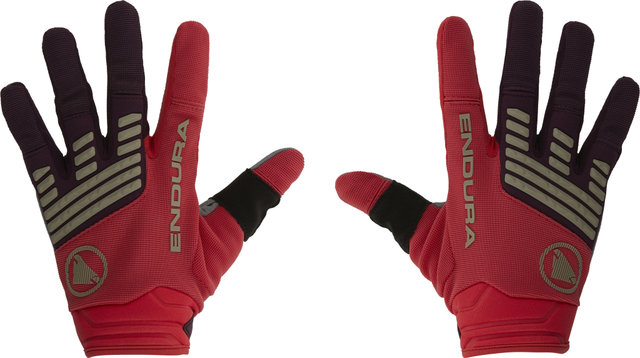 Endura SingleTrack Full Finger Gloves - pomegranate/M