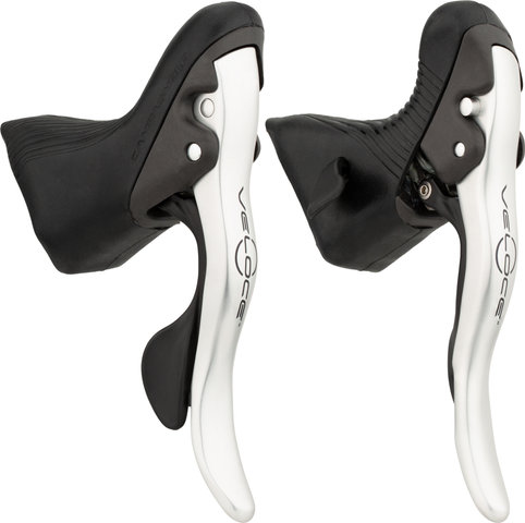 Campagnolo Veloce front+rear Set Power Shift Ergopower 2x10-Speed Shift/Brake Lev - bright silver