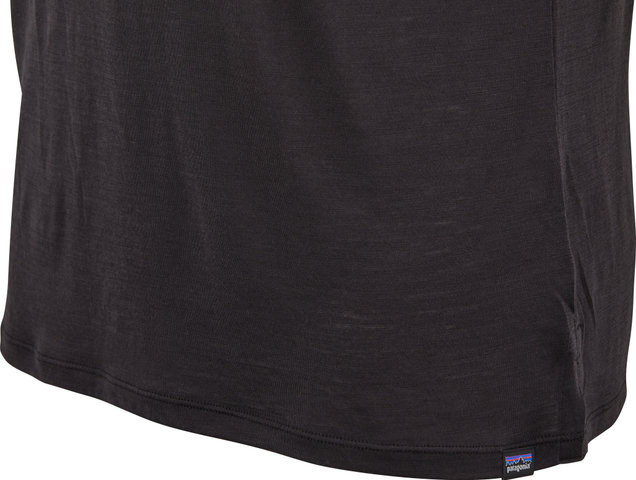 Patagonia Capilene Cool Merino Graphic S/S Shirt - heritage header-black/M