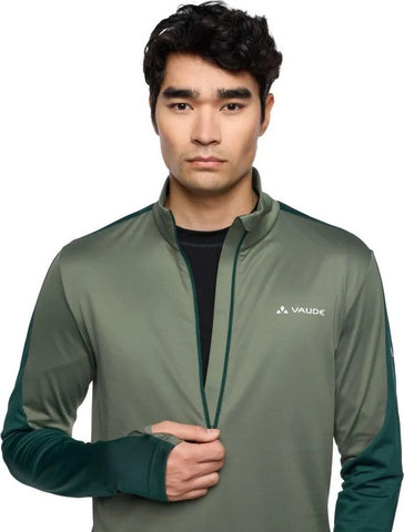 VAUDE Suéter de fleece para hombres Mens Livigno Halfzip II - agave/S