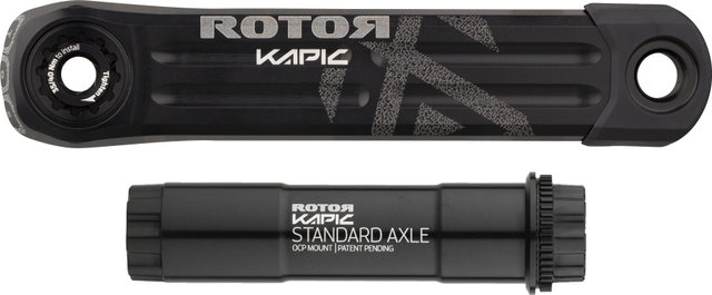 Rotor KAPIC Kurbel mit Standard-Kurbelachse - schwarz-matt | 170,0 mm | ohne Kettenblatt
