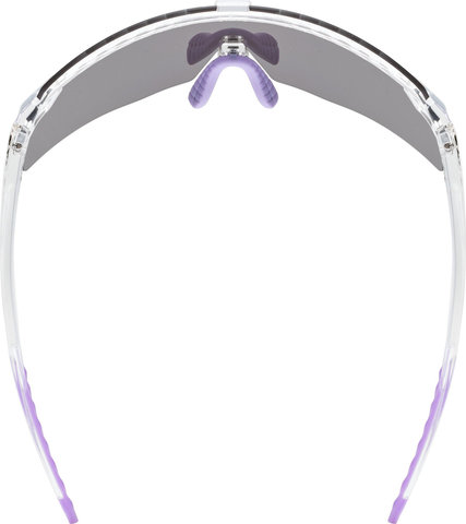 uvex pace stage S CV sports glasses - clear | mirror pink