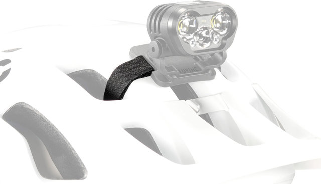 Lupine Fixation de casque FrontClick à bande Velcro - noir