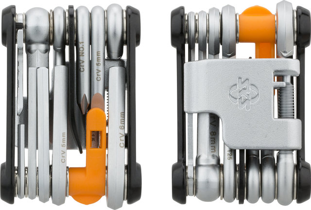 SKS Tom 18 Function Bike Multi-Tool - Includes Chain Tool, Tire Levers, Allen Keys, Black