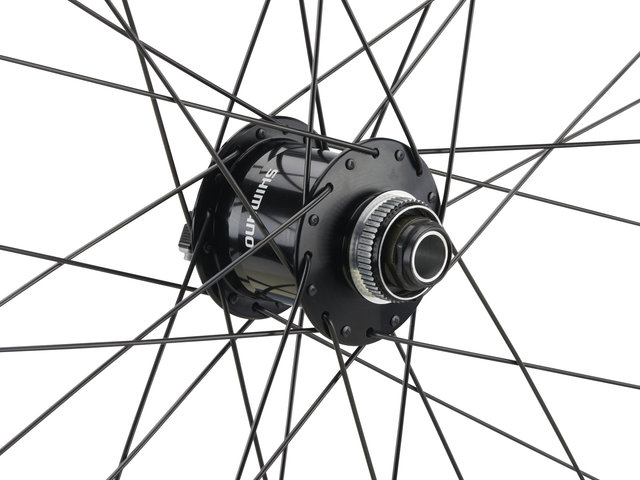 bc basic Urban Deore Center Lock Disc DT Swiss 533D 28" Wheelset - black | 28" Set (Front 15x100 Dynamo + Rear 12x142) Shimano