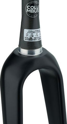 Columbus Futura Gabel Cross - black matt/1 1/8" - 1,5" tapered/28"/12 mm Steckachse/100 mm