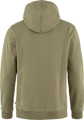 Fjällräven Logo Hoodie Pullover - light olive | L