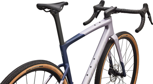 Specialized Vélo de gravel Crux 5 Comp carbone 28" - amethyst frost-deep marine-shadow silver | S | 28" | 51 mm | 165,0 mm