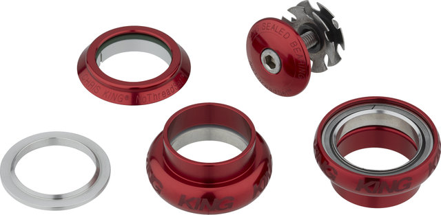 Chris King Jeu de Direction NoThreadSet Sotto Voce EC34/28,6 - EC34/30 GripLock - red/1 1/8"/EC34/28,6 - EC34/30