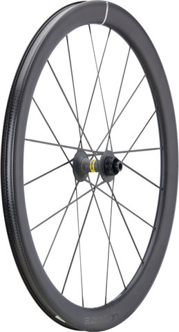 Mavic Cosmic Ultimate 45 Disc Center Lock 23 mm 28" Carbon Laufradsatz - schwarz/Shimano Road/100 mm/142 mm/28"