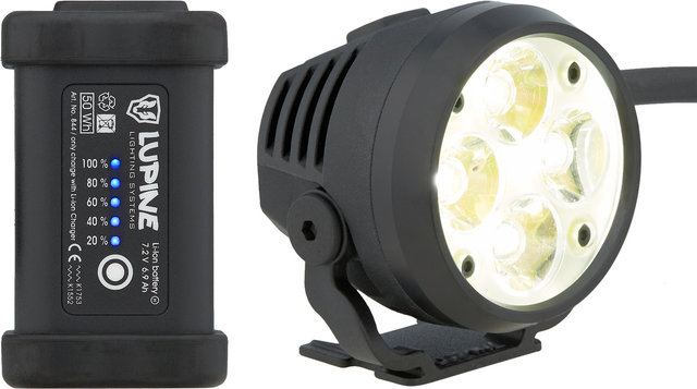Lupine Luz de casco Wilma R 7 SC LED - negro/3600
