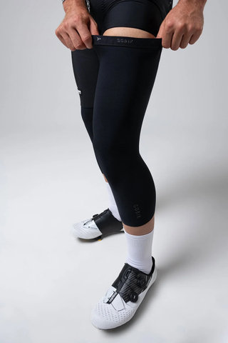 GOBIK Haru 2.0 Unisex Knee Warmers - pitch black | M