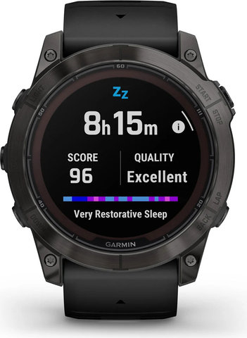 Garmin fēnix 7X Pro Sapphire Solar Edition Titan Smartwatch - schwarz-carbongrau