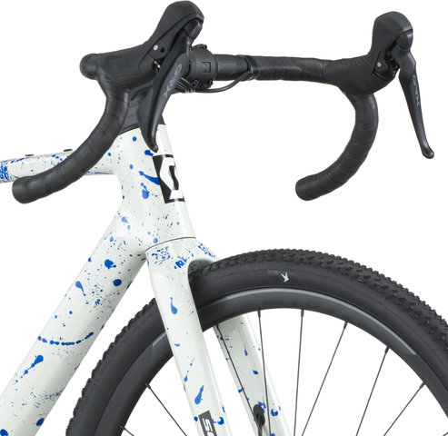 Scott Vélo de gravel Addict Gravel 30 Carbon 28" - white-splatter blue | XS | 28"