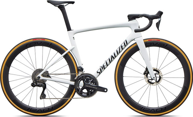 Specialized Vélo de route Tarmac SL9 S-Level Di2 Carbon 28" - gloss white silver metallic tarmac black | 170,0 mm | M | 47 mm | 28"