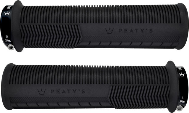Peaty's Poignées de guidon verrouillables Monarch Pro Grip Mushroom - black | 32 - 34 mm