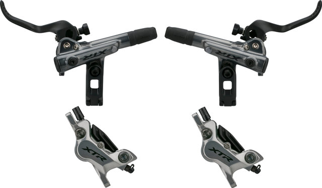 Shimano Set de frenos de disco XTR Enduro d+t BR-M9120 c. pasti. resina J-Kit - gris/Set/left/right (side-specific)
