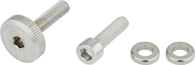 Blackheart Juego de tornillos de titanio para tija Blackheart Ti - silver-black/31,6 mm/10 mm/350 mm