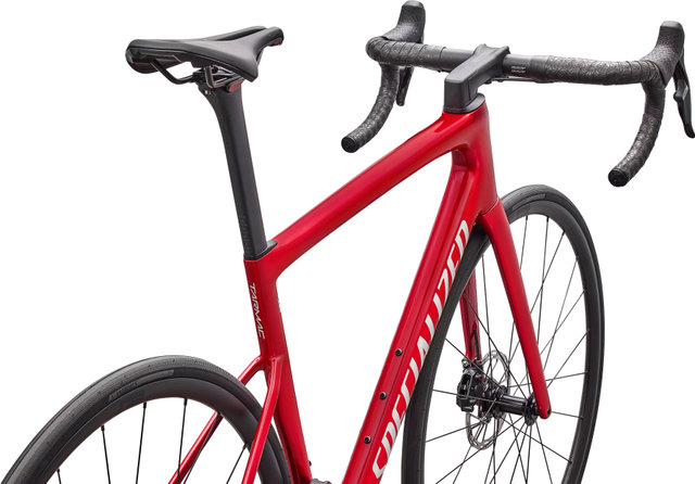Specialized Vélo de Course en carbone Tarmac SL8 Comp AXS 28" - gloss red tint over silver dust silver dust/28"/XXS/47 mm/165,0 mm