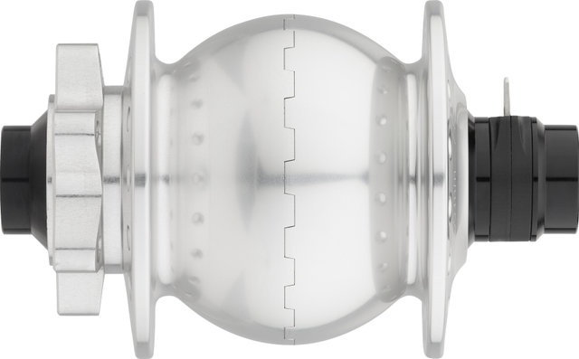 SON 28 15 110 Boost 6-Bolt Disc Hub Dynamo - silver-anodised/32 hole
