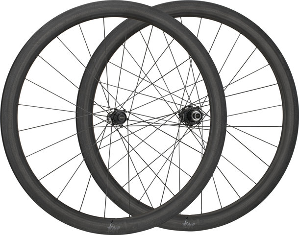 tune Set de Roues en Carbone Schwarzbrenner 45 Disc Skyline Center Lock 28" - schwarz | 142 mm | 100 mm | 28" | Shimano Route | 100 mm | Shimano Route | 100 mm | 142 mm