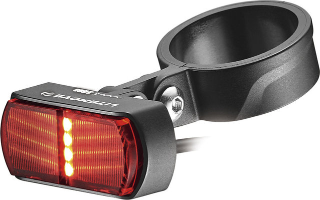 Litemove Luz trasera TS-SP e-bike, tija sillín, con StVZO - negro/27,2 mm