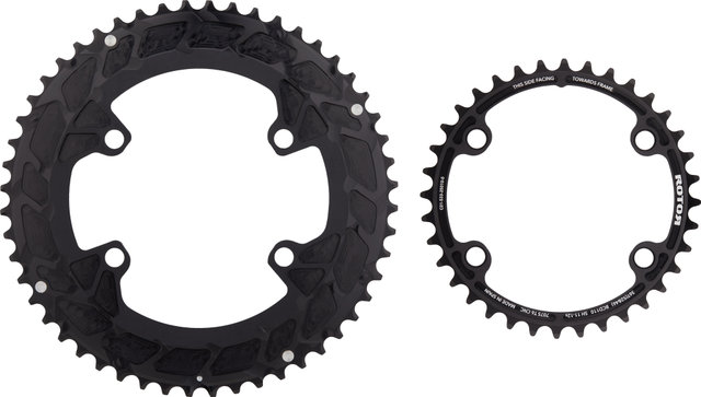 Rotor INspider ALDHU Carbon Powermeter Crankset - black/172,5 mm