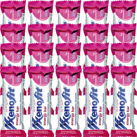 Xenofit barre énergétique Energieriegel - 20 pièces - cranberry