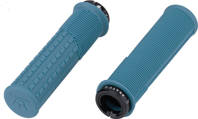 Peaty's Monarch Grips Mushroom Lock-On Handlebar Grips - turquoise/thick