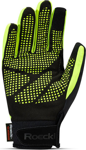 Roeckl Rapallo Full-Finger Gloves - dress black-fluo yellow | S | 7