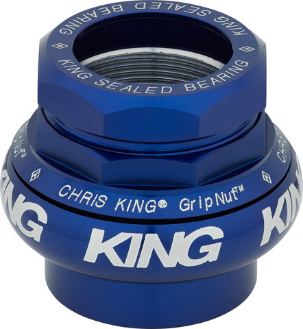 Chris King GripNut Bold EC30/25,4 - EC30/26 Gewindesteuersatz - navy/1"/EC30/25,4 - EC30/26
