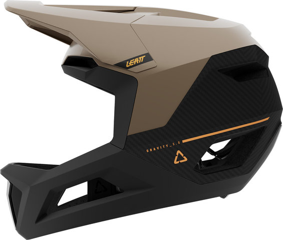 Leatt Casque intégral en carbone MTB Gravity 5.0 - brown | 51 - 55 cm