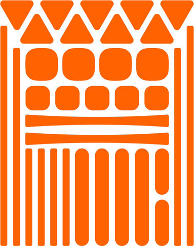 rie:sel design re:flex anywhere Reflektierende Aufkleber - orange