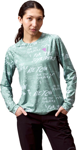 Endura Maillot Singletrack Print L/S pour Dames - sage green | M