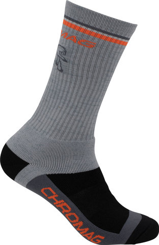 Chromag Chaussettes Pace - grey-orange/39.5 - 41.5